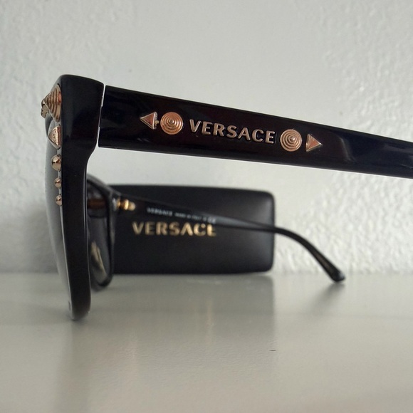 Versace Black Stud Sunglasses - Picture 2 of 6